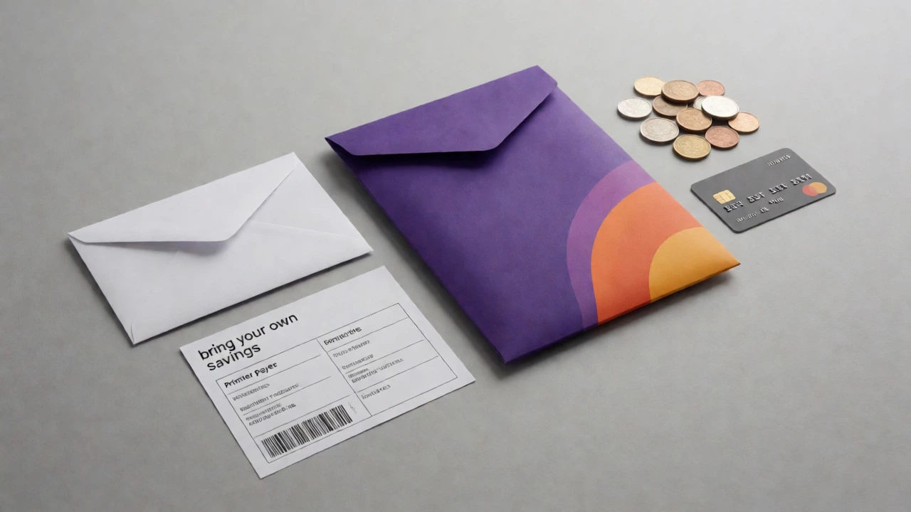 Comparison of plain envelope versus branded packaging and fees